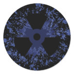 Radiation Symbol Splat Sticker