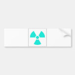Radiation Trefoil Sign Symbol Warning Sign Symbol Bumper Sticker