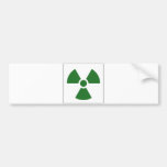 Radiation Trefoil Sign Symbol Warning Sign Symbol Bumper Sticker