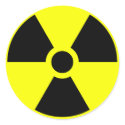Radiation Trefoil Sign Symbol Warning Sign Symbol stickers