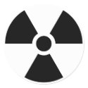 Radiation Trefoil Sign Symbol Warning Sign Symbol stickers
