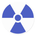 Radiation Trefoil Sign Symbol Warning Sign Symbol stickers