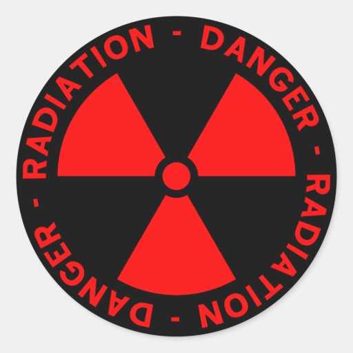Radiation Warning Sticker Zazzle
