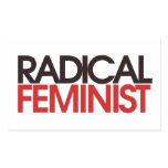 Radical Feminist Rectangular Stickers
