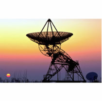 Radio astronomy dish aerial photo cut outs