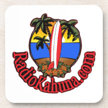 Radio Kahuna Internet Radio Promotional Items Beverage Coasters