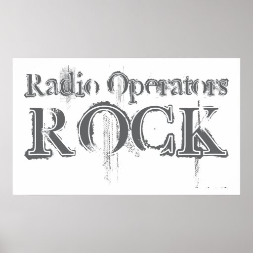Radio Operators Rock Poster