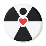 radioactive angel heart fridge magnet