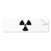 radioactive bumper sticker