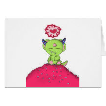 Radioactive Luv Monster Digital Art Cards