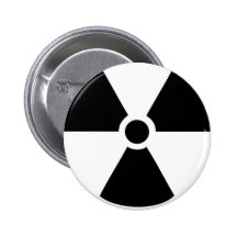radioactive pinback button
