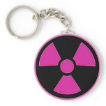 Radioactive Pink Keychain