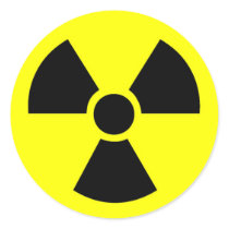 Radioactive Round Stickers
