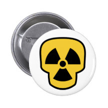 Radioactive Skull Button