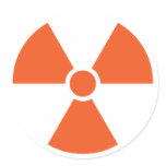Radioactive Round Sticker