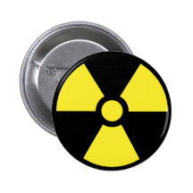 Radioactive Symbol Button