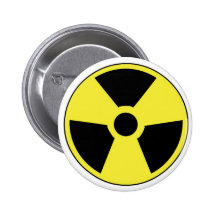 Radioactive Symbol Button