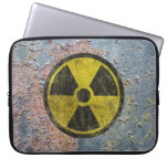Radioactive Symbol laptop sleeves