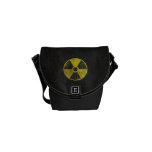 Radioactive Symbol messenger bags