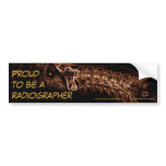 Radiographer bumper sticker (brown c-spine)
