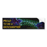 Radiographer bumper sticker (multi-colour c-spine) bumper stickers