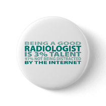 Radiologist 3% Talent Pinback Buttons