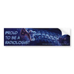 Radiologist bumper sticker (blue c-spine)