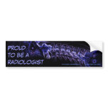 Radiologist bumper sticker (purple/blue c-spine)