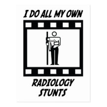 Radiology Stunts Post Card