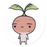 Radish Round Sticker