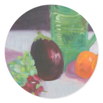 Radishes Aubergine and Oranges Sticker