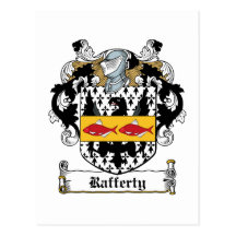 Rafferty Family Crest Postcard