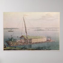 Raft on the Guayaquil River Print