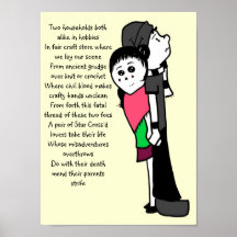 rag doll romeo and Juliet Print