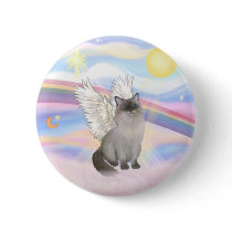 Ragdoll Cat (Blue Point) Angel - Clouds