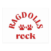 Ragdolls Rock Postcard