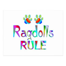 Ragdolls Rule Postcard