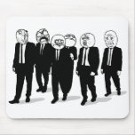 Rage Comic Meme Faces Walking. Me Gusta. Mouse Pad