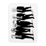 Rage Comic Meme Faces Walking. Me Gusta. Vinyl Magnets