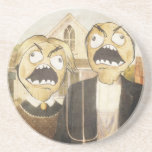 Rage Face Meme Face Comic Classy Painting Coasters