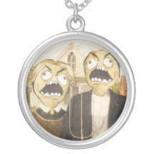 Rage Face Meme Face Comic Classy Painting Custom Necklace