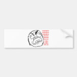 Rage Face Original Bumper Stickers