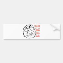 Rage Face Original Bumper Stickers