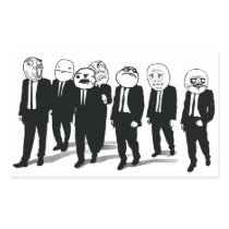 Rage Gang Rectangle Stickers