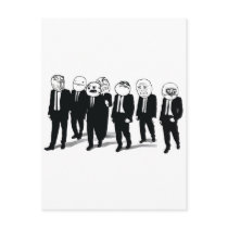 Rage Gang Vertical Postcard