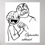 Rage Guy and Awesome Face 4evr Posters