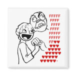 Rage Guy and Awesome Face find true fluv Magnet