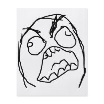 Rage Guy Angry Fuu Fuuu Rage Face Meme Custom Flyer