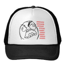 Rage Guy Angry Fuu Fuuu Rage Face Meme Trucker Hats