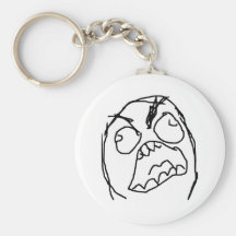 Rage Guy Angry Fuu Fuuu Rage Face Meme Keychain